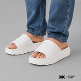 KHKSHOES SLIDE - WHITE สีขาว รองเท้าแตะยาง EVA Shoes กันน้ำ เบาสบาย