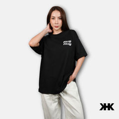 KHK T-Shirt เสื้อยืดสีดำ พิมพ์ลาย กาเมกาเม