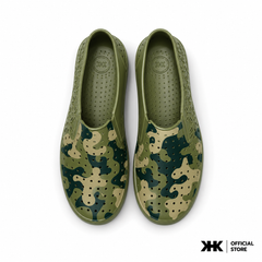 KHKSHOES ONE - GREEN CAMOU  ลายทหาร รองเท้ายาง EVA Shoes กันน้ำ เบาสบาย
