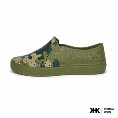KHKSHOES ONE - GREEN CAMOU  ลายทหาร รองเท้ายาง EVA Shoes กันน้ำ เบาสบาย