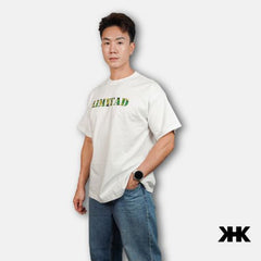 KHK T-Shirt เสื้อยืด สีขาว พิมพ์ลาย LIMITAD