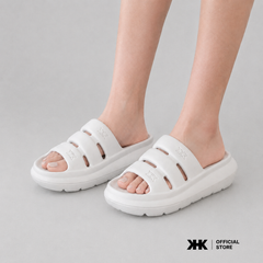 KHKSHOES STRIPES - WHITE สีขาว รองเท้าแตะยาง EVA Shoes กันน้ำ เบาสบาย