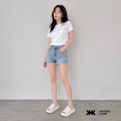 KHKSHOES STRIPES - WHITE สีขาว รองเท้าแตะยาง EVA Shoes กันน้ำ เบาสบาย