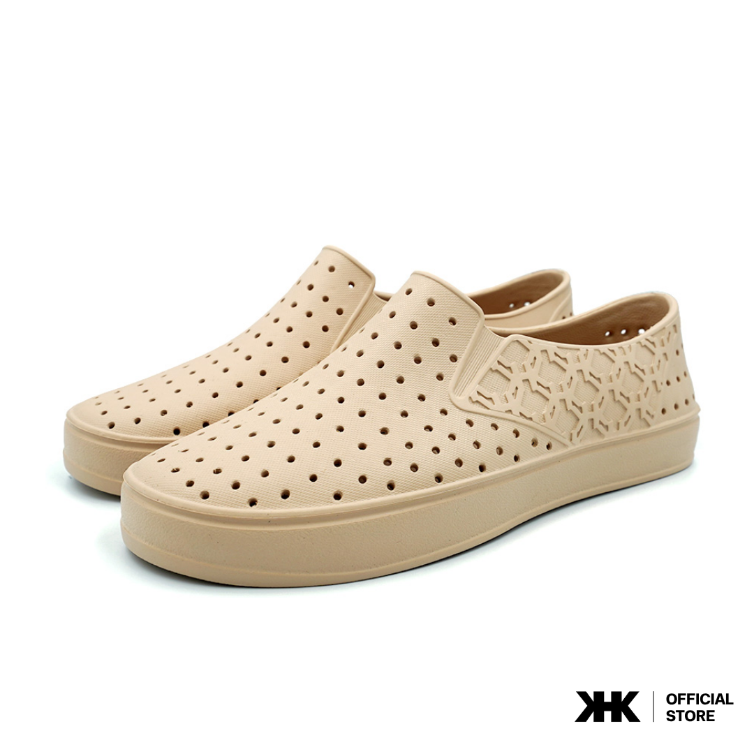KHKSHOES ONE - BEIGE สีเบจ รองเท้ายาง EVA Shoes กันน้ำ เบาสบาย