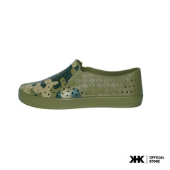 KHKSHOES ONE - GREEN CAMOU  ลายทหาร รองเท้ายาง EVA กันน้ำ เบาสบาย