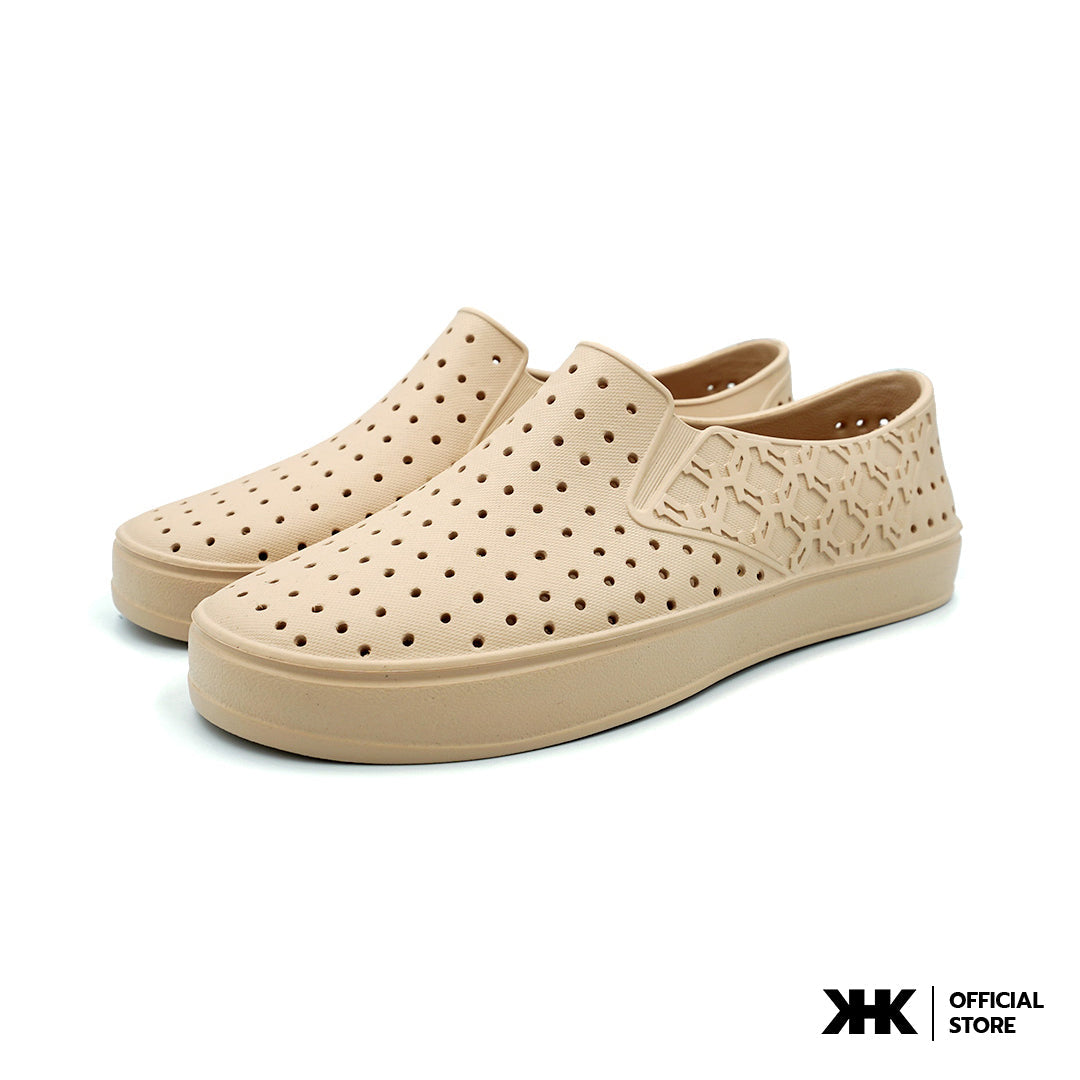 KHKSHOES ONE - BEIGE สีเบจ รองเท้ายางeva evashoes  กันน้ำ เบาสบาย