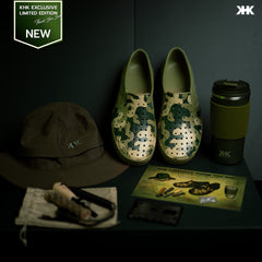 KHKSHOES SET GREEN CAMOU - exclusive limited edition thank you box